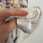 Alfred Dunner White Tan Blue Lilac Purple Floral Embellished 3/4 Sleeve Sweater Photo 8