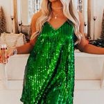 Oh Polly Glam sequin v neck mini dress NWT Photo 0