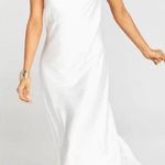 Show Me Your Mumu verona cowl midi dress ivory luxe satin women small Photo 0