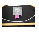 Vince Camuto  Black Zipper‎ Embellished Open Front Blazer Womens SZ 8 Photo 2