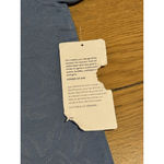 Athleta  Floral‎ Blue Essential V-neck Mesh Trim Short Sleeve T-Shirt size XS NWT Photo 6