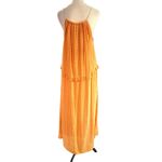 TALULAH Taluhla Maxi Dress Womens Size Lg Orange Print Summer Festival Beach Resort Sun Photo 2