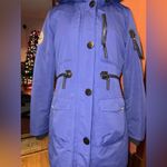 Noize Blue Ski & Snow Jacket with Faux Fur Hood Size L Photo 2