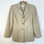 Talbots Vintage  Blazer Wool Blend Womens Petite Size 2 Cream Career Business‎ Photo 0
