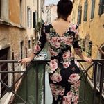 Dolce & Gabbana New  Black Floral Midi Dress Photo 9