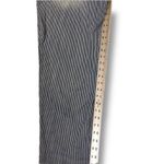 Chico's CHIC0'S PLATINUM STRETCH BLUE/WHITE PINSTRIPE ANKLE JEANS SIZE  2 Photo 5