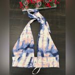 superdown Tie-Dye Halter Top Blue/Pink – Size S Photo 1