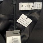 Club L London ODESSA BLACK PLUNGE SLEEVELESS MIDI DRESS WITH TIE WAIST Photo 6