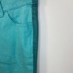 Kate Spade  Saturday Jeans Teal Green Turquoise Two Toned Skinny Pants Sz 25 Photo 3