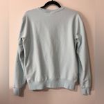 FILA  Vintage Pullover Crewneck Sweatshirt Baby Blue Pockets Unisex Sz S Photo 4