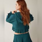 Urban Outfitters Out From Under NWOT Lizzie Ruffle Hooded Long Sleeves Top Size S Photo 6