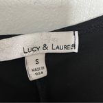 Lucy & Laurel  Black Tank Top with Floral Detail Photo 4
