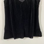 BCBGeneration BCBG Generation Black Velvet Lace Cutout Back Tank Size S Fairycore Whimsygoth Photo 5