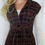 CAbi  #691 Cinch It Up Wool Blend‎ Tweed Vest Size Medium Photo 0