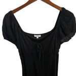 No Comment Black Milk Maid 90s inspired Body Con poof sleeve dress bow midi Photo 1