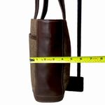 Coach Vintage  Bleeker Brown Tweed Herringbone and Leather Tote Shoulder Bag 9961 Photo 10