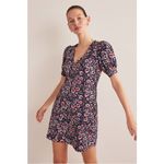 Boden Knit Floral Puff Sleeve V Photo 3