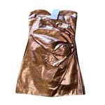 ZARA NWT  METTALIC GOLD JUMPSUIT MEDIUM BLOGGERS FAVE Photo 10