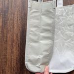 Lululemon White and Gray Small Reusable Bag Photo 3