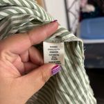 Max Studio Max‎ Studio women’s green and White Striped Blouse shirt button down size S Photo 6