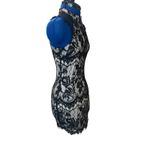 Filly Flair Lace Mini Dress Cocktail Women's Size M Sleeveless Fitted Homecoming Photo 5