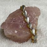 Two tone metal bracelet Silver Photo 0