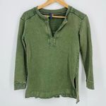 Anthropologie  Pilcro Split-Hem Tunic Top in Moss Green Size XXS Photo 7