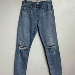 AGOLDE Blue Distressed Jamie High Rise Classic Jeans Sz 27 Photo 1
