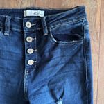 Kancan Chelsea High Rise Super Skinny Jeans Distressed Button Fly Jeans Size 27 Blue Photo 5