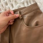 Aritzia Tan Leather Pant Photo 3