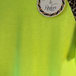 Sunshine‎ & Rodeos Neon Leopard Sleeve Top Size XL Green Photo 7