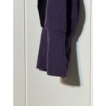 Alphalete Shirt Men's Size Medium Purple Long Sleeve Black Arm Stripe Photo 3