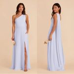 Birdy Grey NWT Melissa Chiffon Periwinkle Blue Bridesmaid Maxi Dress Large Photo 1
