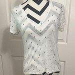 Rails  White V Neck T Shirt w/ Cactus Print Photo 0