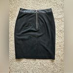 H&M Faux Suede Leather Black Sailor Skirt Size 8 Office Siren Photo 4