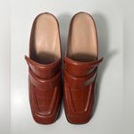 Bottega Veneta  Croc Embossed Square Toe Slip On Loafer Mules Heels Photo 4