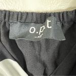 OPT Maxi Dress Womens XS Black White Polka Dot Tiered Ruffle Retro 60s Whimsy Photo 4