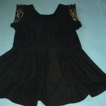 Reserved 𝅺Spike blouse by  black peplum blouse size M Photo 0