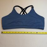 ASICS Women's Blue Athletic Athleisure Gym Workout Support Sports Bra Size L Photo 3