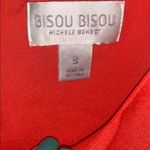 Bisou Bisou Womens Tank Top Blouse Orange Diagonal Photo 2