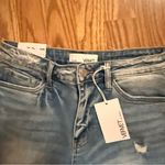 Vervet medium Valerie Bermuda length distressed denim shorts. Blue Photo 1