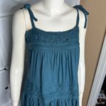 Anthropologie Floreat Senna Fringe Teal Dress Size Small Photo 5
