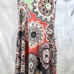 Boutique all over medallion print boho dress with pockets size large Pink Photo 1