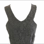 Laundry by Shelli Segal Laundry Shelli Segal Black V Neckline Lace Dress Photo 3