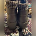 Torrid Black Lace Up Combat Chunky Heal Boots No Box Size 8.5 Wide Photo 1