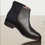 BCBGMAXAZRIA New  Black Cow Leather Ankle Boots 9 Collin Photo 1