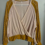 Free People  Auxton Floral Thermal Wrap Top Size S‎ Photo 0