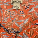 Lucky Brand  Floral Top XS Drawstring Tie at Waist Boho Bohemian Orange Photo 8