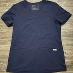 FIGS  Navy Blue Vneck 2pocket Scrub Top Shirt Womens XS Photo 0