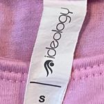 Ideology Tie Front Short Cap Sleeve Solid Pink T Shirt Crew Neck Small Pullover Photo 5